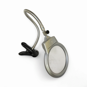 LUPA C/PRENSA RESORTE LED 107MM (260687)