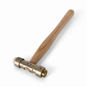 MARTILLO DE NYLON Y LATON CON MANGO DE MADERA (HM-225)