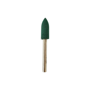 SILICON MONTADO C/MANDRIL VERDE PUNTA BALA