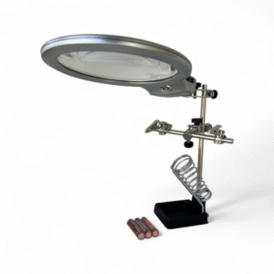 LUPA BASE Y PINZAS 130 MM 2.5-5X LED (260554)