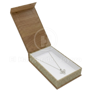 ESTUCHE YUTE BURLAP GARGANTILLA (2 COLORES)