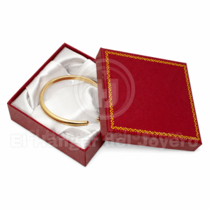 CAJA CARTIER CUADRADA ARO PAQUETE DE 2 PIEZAS (3 COLORES)