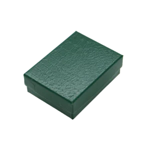 CAJA DE CARTON CROCO MEDIANA ARETES/CADENA
