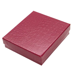 CAJA DE CARTON CROCO CUADRADA JUEGO/CADENA