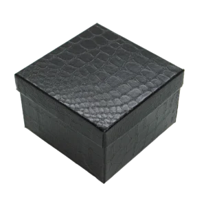 CAJA DE CARTON CROCO CUADRADA ALTA BRAZALETE/RELOJ